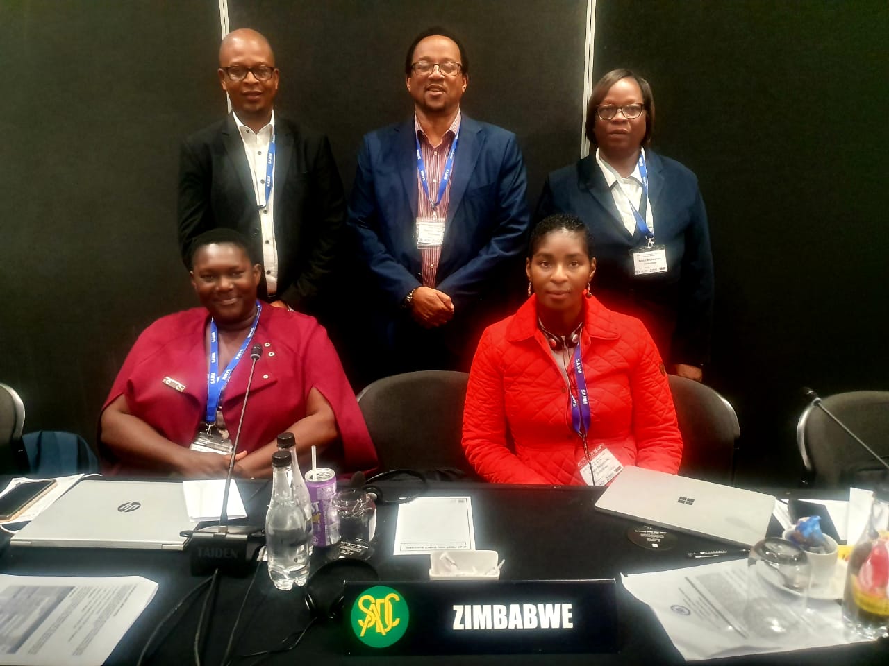 SADC Technical Committee meeting on Labour migration in SA with SPSF Chairperson Mrs Mukwehwa standing on the right.